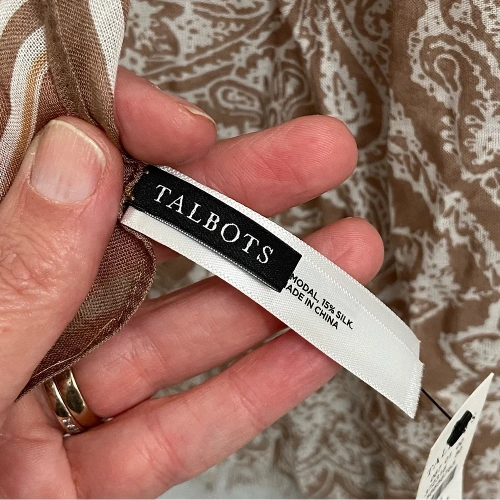 Talbots nwt paisley